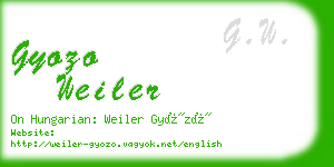 gyozo weiler business card